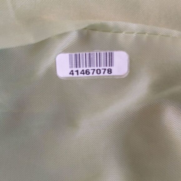 Anne Klein avocado green zip & button, adjustable sleeves, rain coat jacket M - Picture 6 of 6